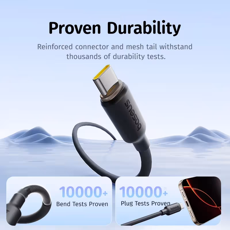 Baseus Foamed Silicone Pro Magnetic USB-C Fast Charging Cable 100W Self-Organizing Type C Cable Baseus Foamed Silicone Pro Magnetic USB-C Fast Charging Cable 100W Self-Organizing Type C Cable