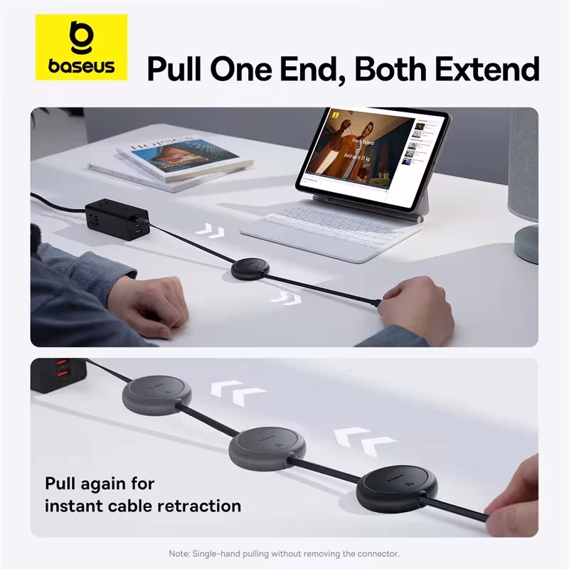 Baseus Retractable 60W USB C Fast Charging Cable for iPhone 16 15 Pro Max MacBook iPad Xiaomi Baseus Retractable 60W USB C Fast Charging Cable for iPhone 16 15 Pro Max MacBook iPad Xiaomi - Image 3
