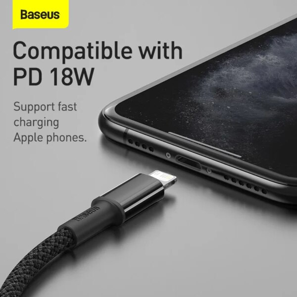 Baseus 20W PD Fast Charging Cable Type C to Lightning for iPhone 14 13 12 11 Pro Max Xs X - Image 5