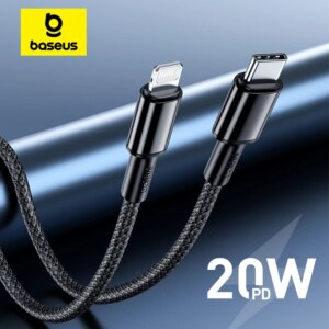 Baseus 20W PD Fast Charging Cable Type C to Lightning for iPhone 14 13 12 11 Pro Max Xs X
