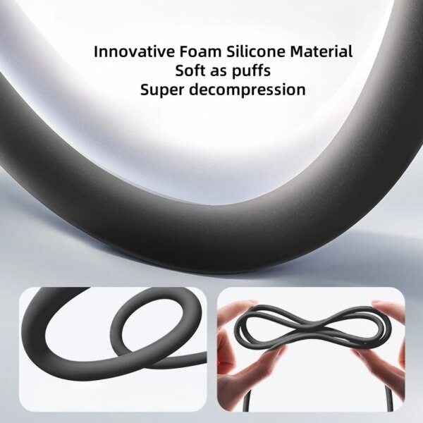 Baseus Foam Silicone USB C to USB C Cable 100W Fast Charging Type C Cable for Macbook iPhone Samsung Xiaomi - Image 2