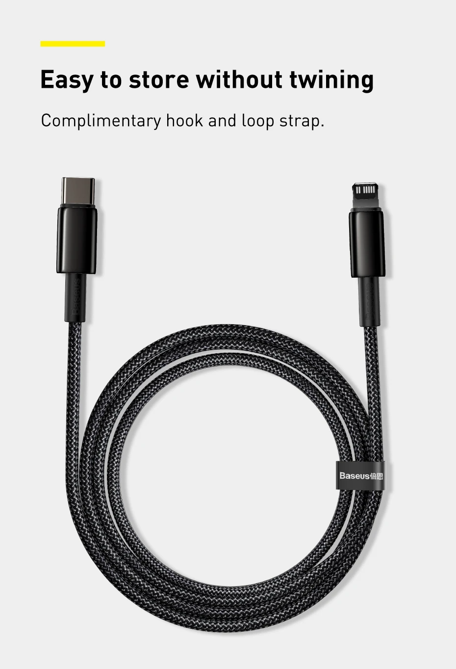 Baseus 20W USB C Cable for iPhone 14 13 11 8 XR PD Fast Charge for iPhone 12 SE USB Type C Cable Fast Charging for Macbook Cable
