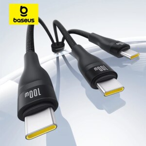 Baseus 3-in-1 USB C Fast Charging Cable 100W PD For iPhone 15 MacBook Samsung Xiaomi