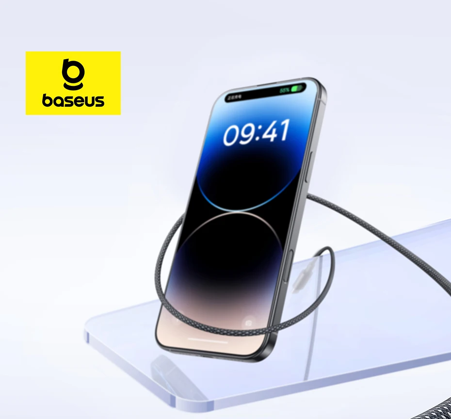 Baseus 20W USB C Cable For iPhone 14 13 12 LED Display USB Cable Type C for iPad Pro Fast Charging Data Wire