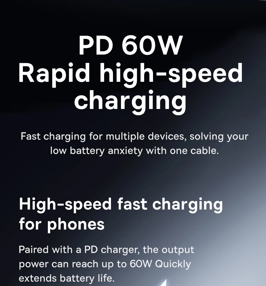 Baseus 4 in 1 USB Cable For iPhone 15 16 Promax 60W Fast Charging Cable For ipad Pro Laptops Type C Cable for Xiaomi Samsung