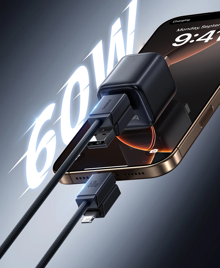 Baseus 4 in 1 USB Cable For iPhone 15 16 Promax 60W Fast Charging Cable For ipad Pro Laptops Type C Cable for Xiaomi Samsung