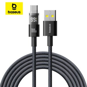 Baseus Display 2 USB-A to USB-C Fast Charging Cable 100W with LED Power Display