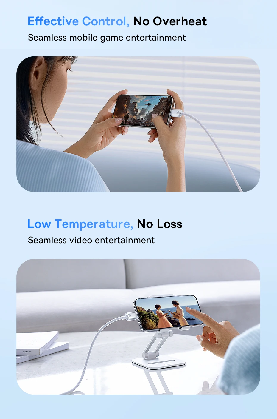 Baseus 100W USB Cable For iPhone 16 15 Pro Max USB Cable Type C For Macbook Pro Fast Charging Data Wire For Xiaomi Samsung