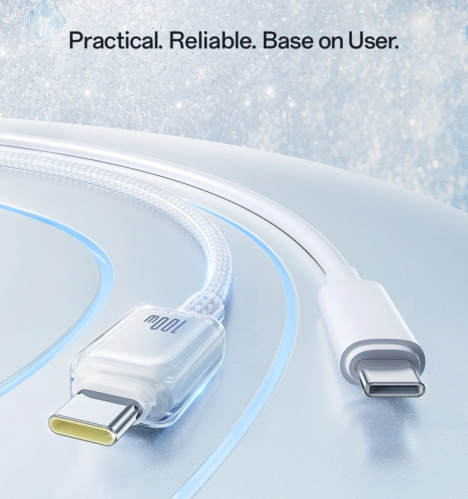 Baseus 100W USB Cable For iPhone 16 15 Pro Max USB Cable Type C For Macbook Pro Fast Charging Data Wire For Xiaomi Samsung