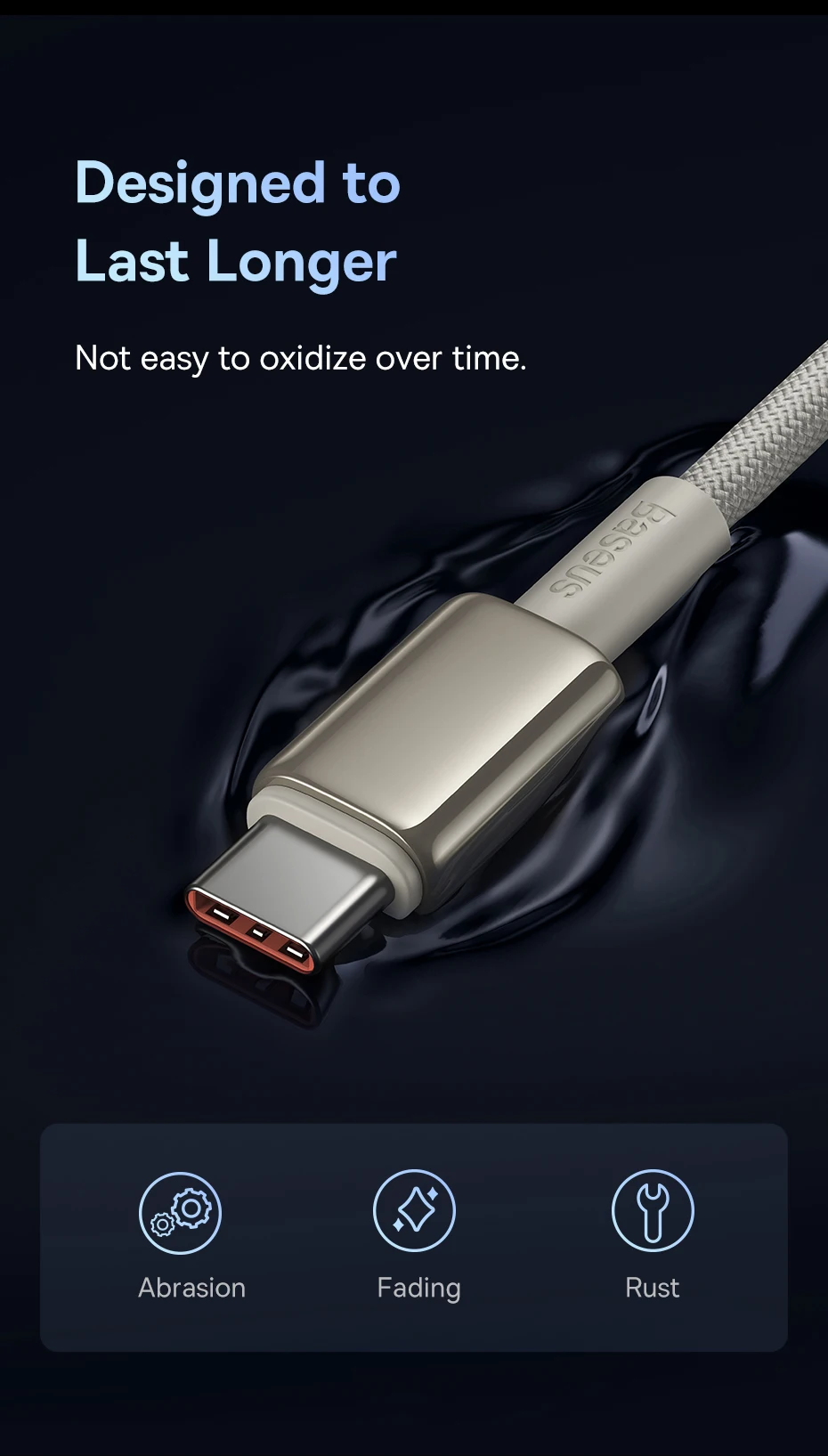 Baseus 100W USB C to USB Type C Cable For iPhone 16 15 for Xiaomi Quick Charge 4.0 PD 100W Fast Charger for MacBook iPad Pro