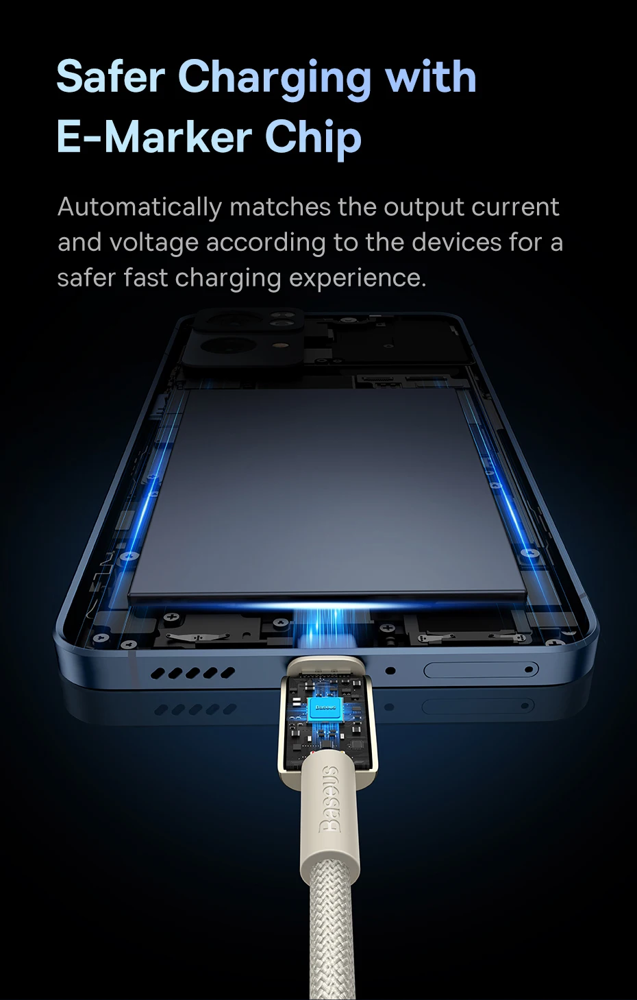 Baseus 100W USB C to USB Type C Cable For iPhone 16 15 for Xiaomi Quick Charge 4.0 PD 100W Fast Charger for MacBook iPad Pro