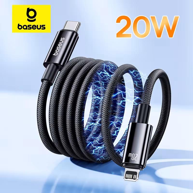 Baseus Tungsten Gold Magnetic USB-C to iPhone Charging Cable 20W Fast Charge Baseus Tungsten Gold Magnetic USB-C to iPhone Charging Cable 20W Fast Charge