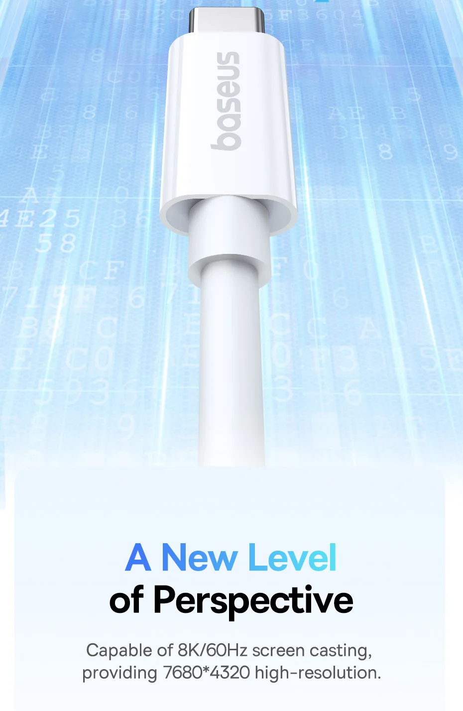 Baseus 240W USB C Cable USB 4.0 40Gbps Data Cable USB C Cable For Macbook 8K/60HZ Type C to Type C USB C Cable For iPhone 15