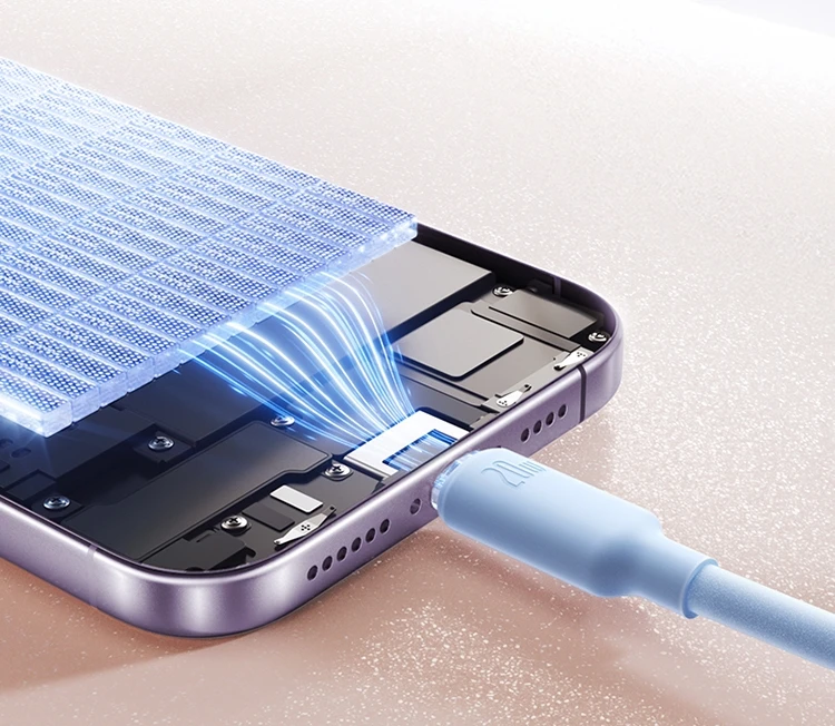 Baseus Foam Silicone 20W PD USB C Cable for iPhone 14 13 12 Pro Max Fast Charging USB C Cable for iPhone 12 Mini Pro Max Data
