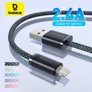 Baseus Dynamic Series Fast Charging Data Cable USB to Lightning 2.4A for iPhone 14 13 12 Pro Max