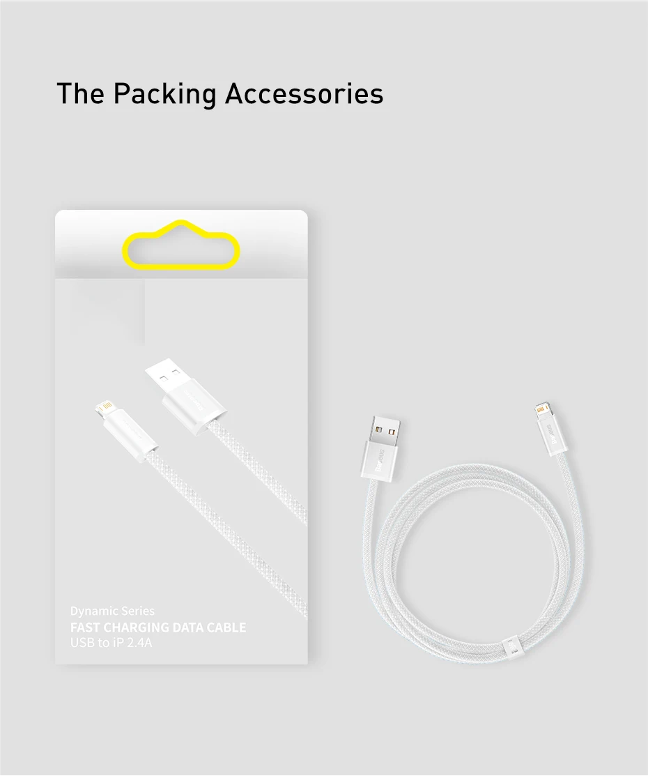 Baseus USB Cable for iPhone 14 13 Pro Max Fast Charging USB Cable for iPhone 12 mini pro max Data USB 2.4A Cable
