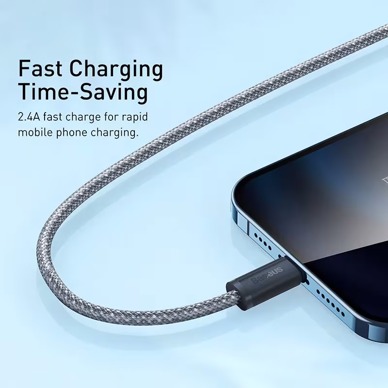 Baseus Dynamic Series Fast Charging Data Cable USB to Lightning 2.4A for iPhone 14 13 12 Pro Max Baseus Dynamic Series Fast Charging Data Cable USB to Lightning 2.4A for iPhone 14 13 12 Pro Max - Image 3
