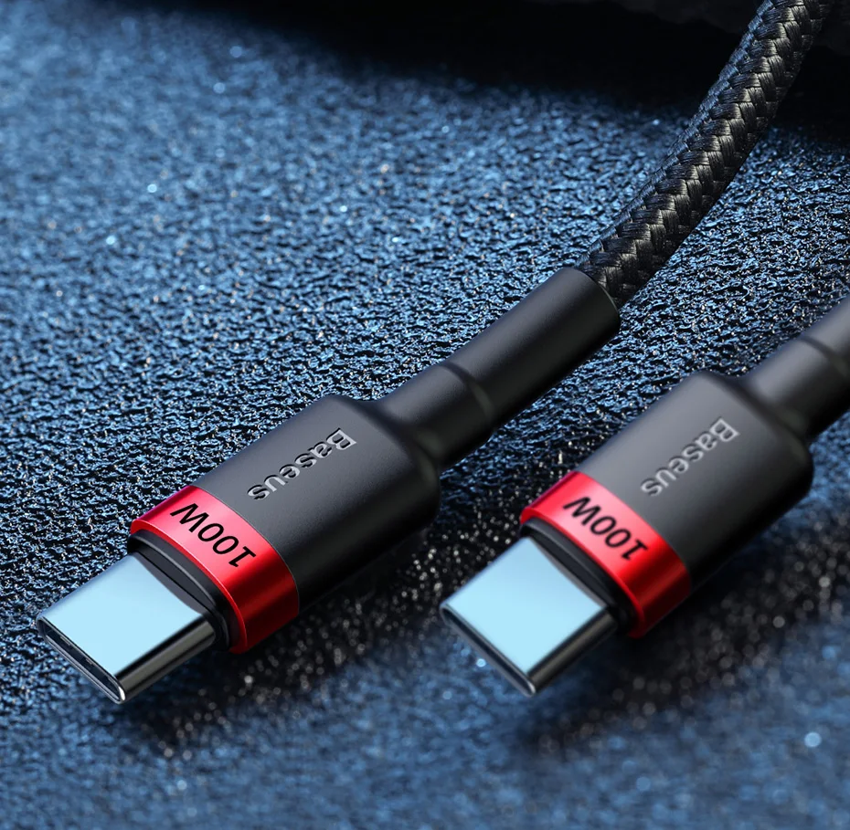 Baseus 100W USB C to USB Type C Cable for MacBook Pro Quick Charge 4.0 Fast Charging For iPhone 17/16/15 Pro max Charge Cable