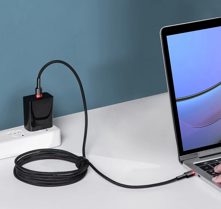 Baseus 100W USB C to USB Type C Cable for MacBook Pro Quick Charge 4.0 Fast Charging For iPhone 17/16/15 Pro max Charge Cable