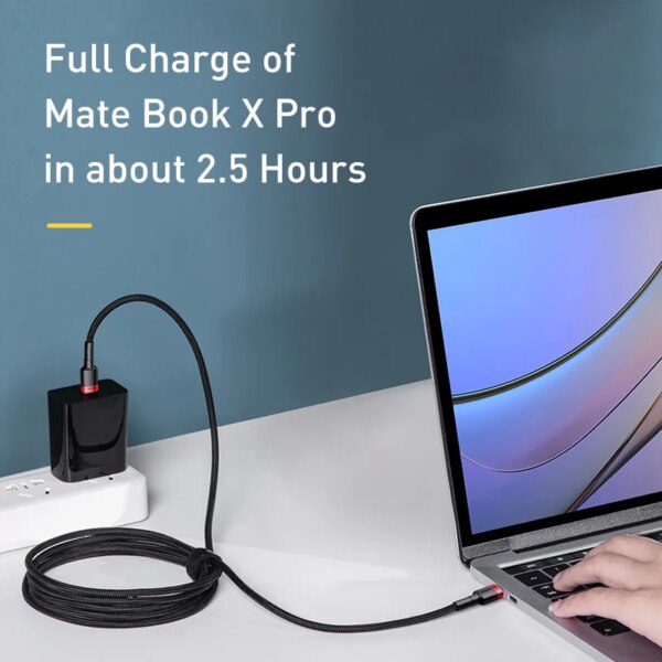 Baseus 100W USB C to USB C Cable QC4.0 Fast Charging for MacBook Pro iPhone 17 16 15 Pro Max - Image 3