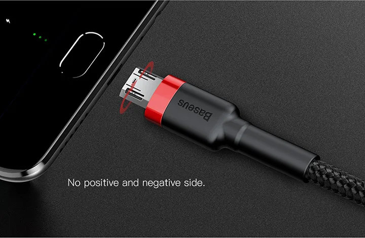 Baseus USB Micro C Cable for Samsung S9 S10 Quick Charge 3.0 Cable Fast Charging for Huawei P30 Xiaomi USB-C Charger Wire