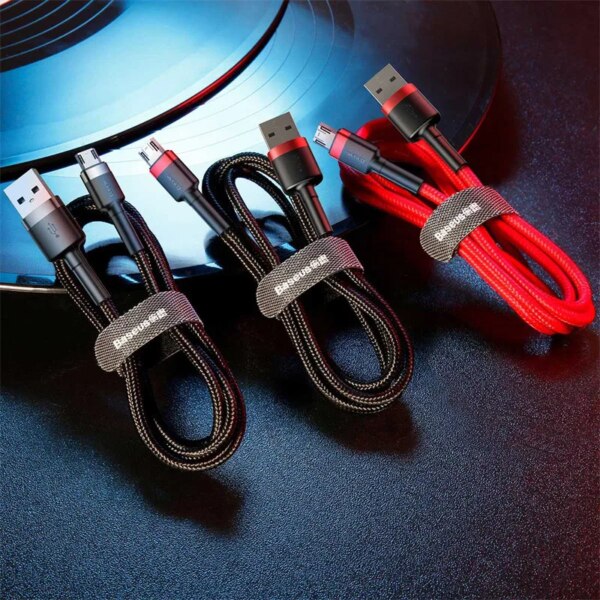 Baseus Cafule Series Micro USB Charging Cable 2.4A Fast Charge Nylon Braided - Image 6