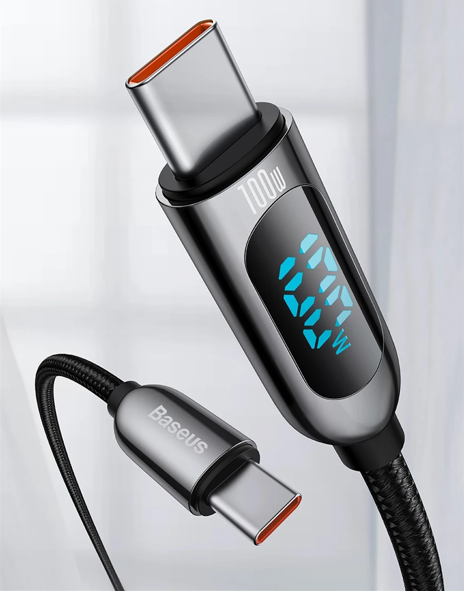 Baseus PD 100W/66W USB C Cable for iPhone 16 15 ProMax MacBook Fast Charging Type C Cable For Xiaomi Samsung Data Wire Charging