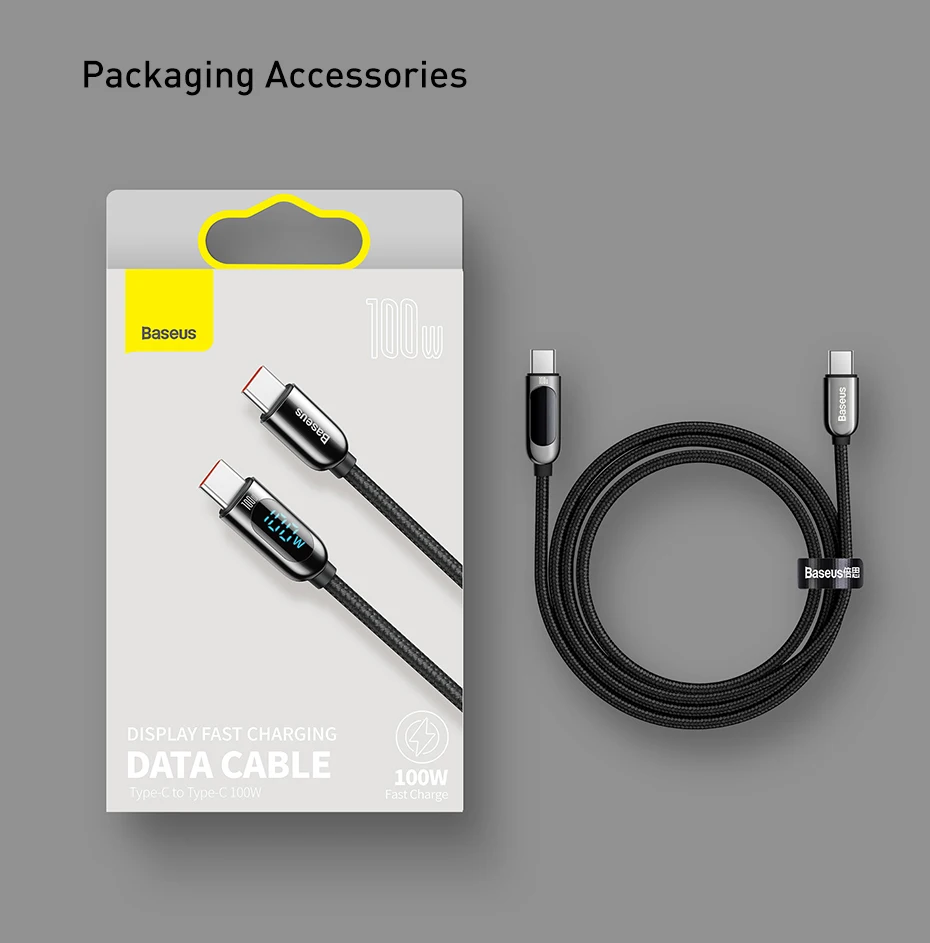 Baseus PD 100W/66W USB C Cable for iPhone 16 15 ProMax MacBook Fast Charging Type C Cable For Xiaomi Samsung Data Wire Charging