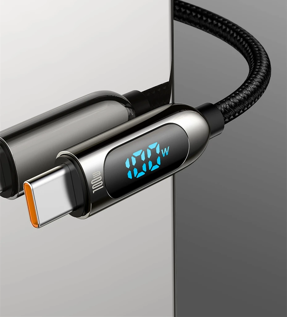 Baseus PD 100W/66W USB C Cable for iPhone 16 15 ProMax MacBook Fast Charging Type C Cable For Xiaomi Samsung Data Wire Charging