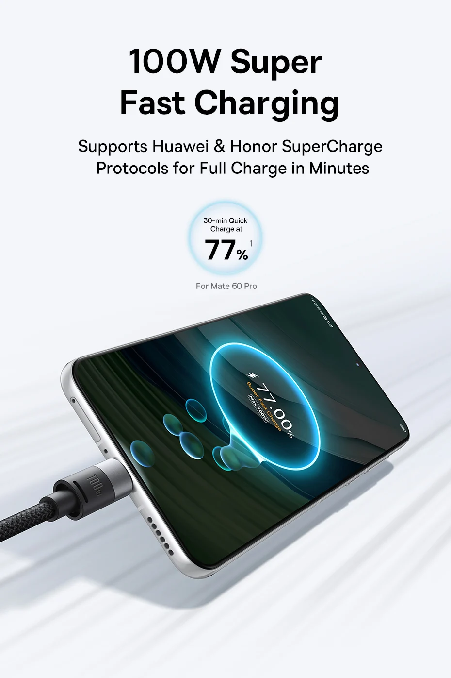 Baseus 3 in 1 100W Cable USB C to Type C PD Fast Charger Data Quick Charging Cord For Macbook iPhone Samsung Xiaomi Phone Wire
