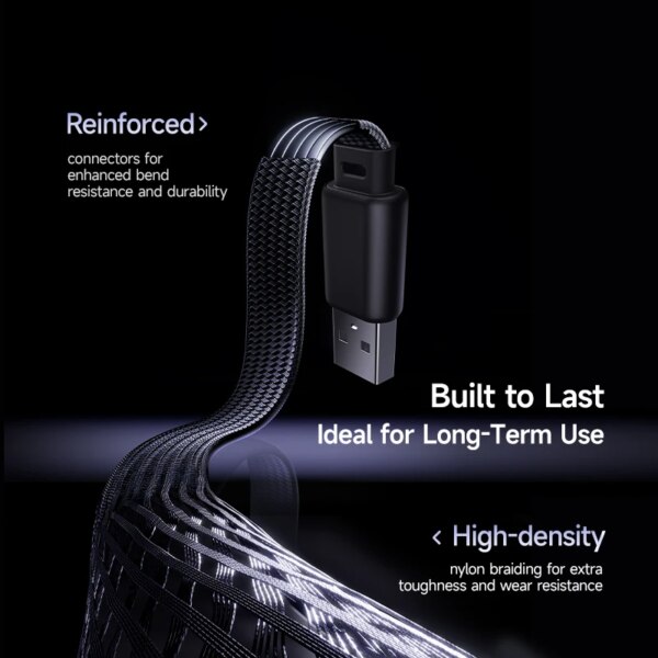 Baseus MVP3 90° Elbowed USB Fast Charging Cable LED Light For iPhone 14 13 12 Pro Max iPad - Image 6