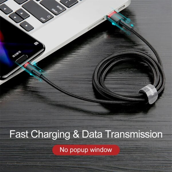 Baseus Premium Data Cable for Fast Charging and Data Sync - Image 3
