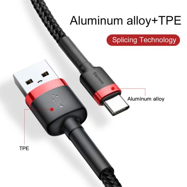 Baseus Premium Data Cable for Fast Charging and Data Sync - Image 4
