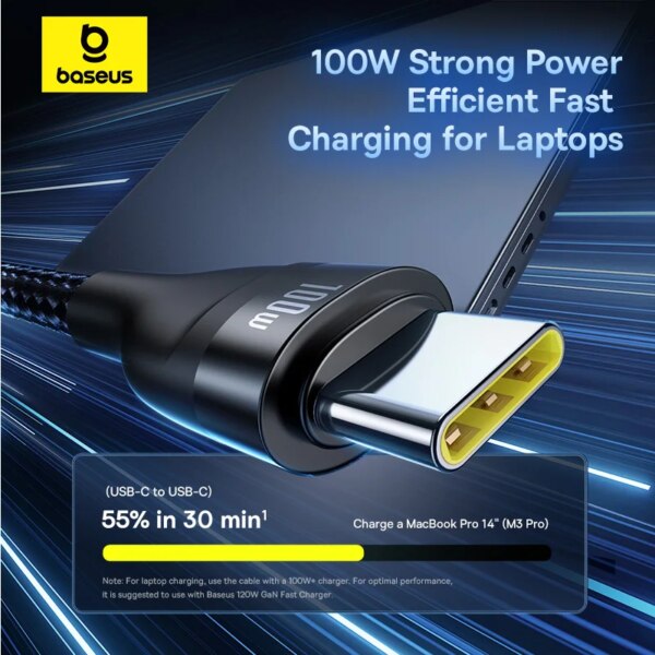 Baseus Flash Series 3-in-2 USB C Fast Charging Cable 100W for iPhone 16 15 Pro Macbook Xiaomi Huawei - Image 4