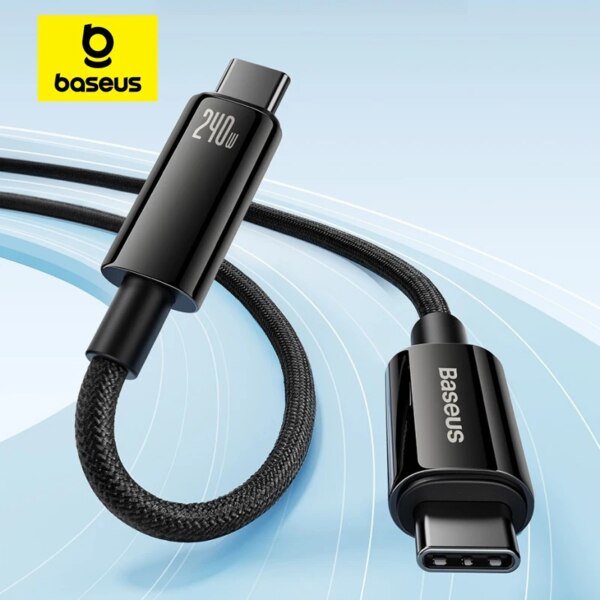Baseus Tungsten Gold Type-C Fast Charging Cable 240W USB C to C PD3.1