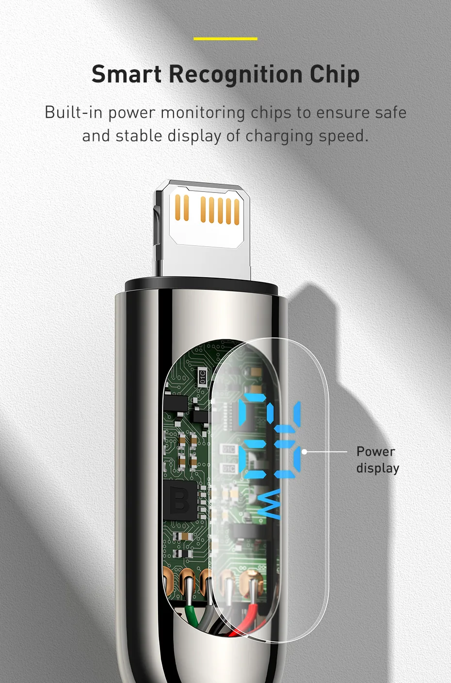 Baseus Digital Display 20W PD USB C Cable for iPhone 14 13 12 Pro Max XR Fast Charging Cable Mobile Phone Data Cord