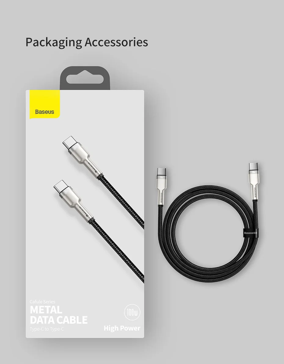 Baseus 100W USB C to USB Type C Cable for MacBook Pro QC 4.0 PD USB C Fast Charger Cable for Xiaomi Redmi For iPhone 15 Plus Pro
