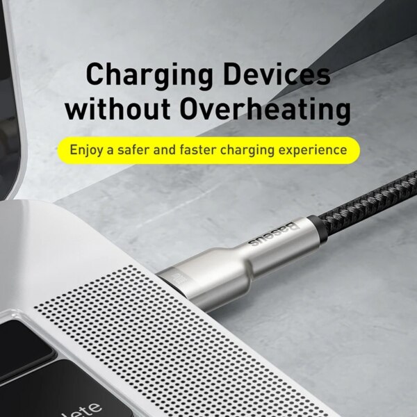 Baseus Cafule Series 100W USB C to USB C Fast Charging Cable Zinc Alloy - Image 4