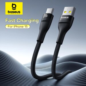 Baseus 100W USB-C to Type-C Fast Charging Cable 18W For iPhone 15 Huawei Samsung Data Sync