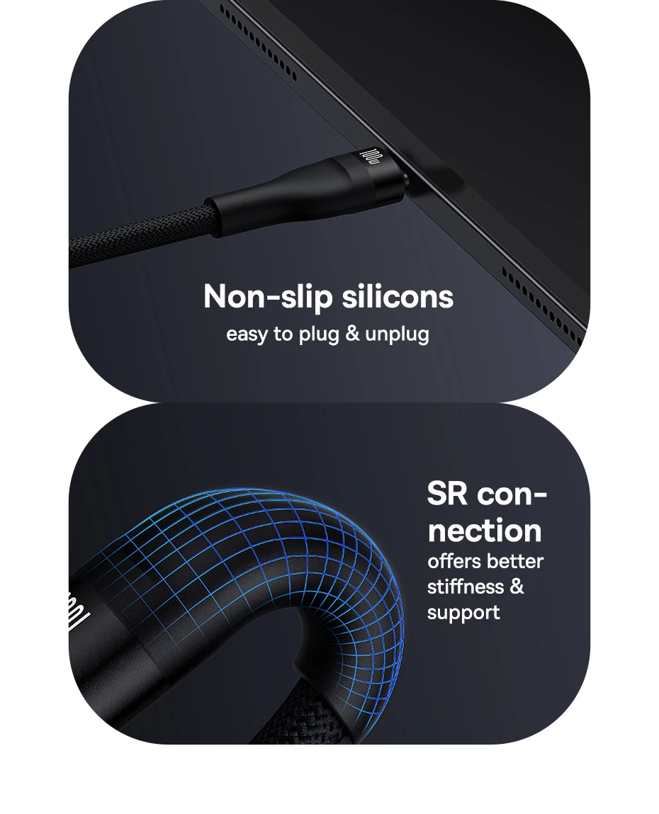 Baseus USB Type C Cable For iPhone 15/15 Pus/15 Pro/15 Pro Max Fast Charging Wire For Huawei Honor Data Cord For Samsung Oneplus