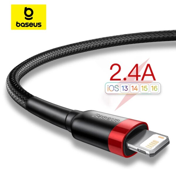 Baseus 7Pin Fast Charge Cable with Velcro TPE Aluminum Alloy 50cm 100cm 200cm
