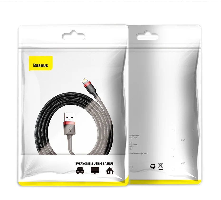 Baseus USB Cable for iPhone14 13 12 11 Pro Max Xs X 8 Plus Cable 2.4A Fast Charging Cable for iPhone Charger Cable USB Data Line