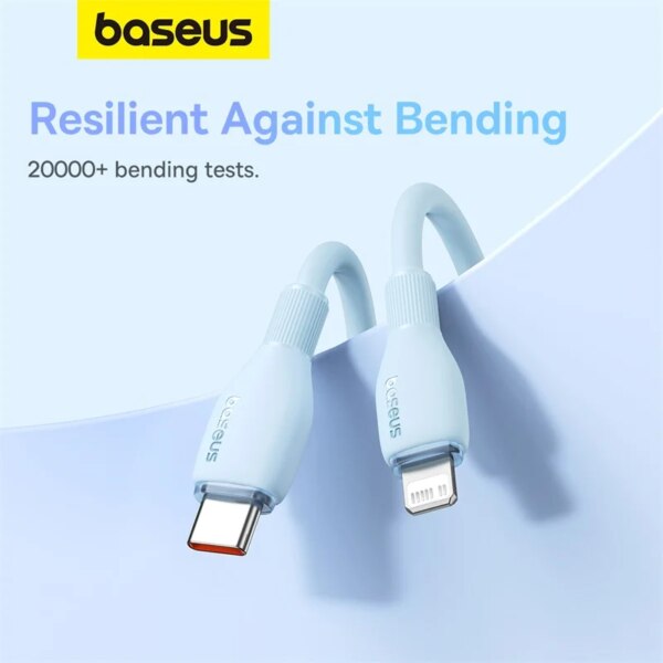Baseus Pudding Series Type-C to Lightning Fast Charging Cable 20W/27W PD - Image 6