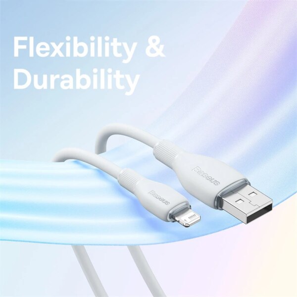 Baseus Pudding Series Fast Charging Cable USB to Lightning 2.4A for iPhone 14 13 12 11 Pro Max - Image 2