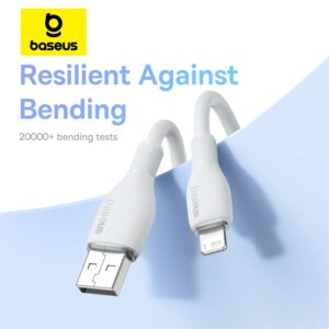 Baseus Pudding Series Fast Charging Cable USB to Lightning 2.4A for iPhone 14 13 12 11 Pro Max