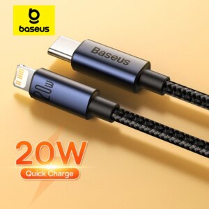 Baseus PD USB C to Lightning Fast Charging Cable 20W for iPhone 13 12 11 Pro Max