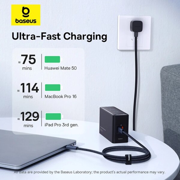 Baseus Flash Series 240W USB4 Type C Cable 20Gbps 8K/60Hz Fast Charging For iPhone 15 MacBook - Image 4