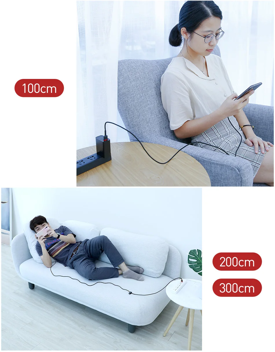 Baseus Fast Charging USB Type C Cable for Samsung S10 S9 Quick Charge 3.0 Cable USB C for Huawei P30 Xiaomi USB-C Charger Wire