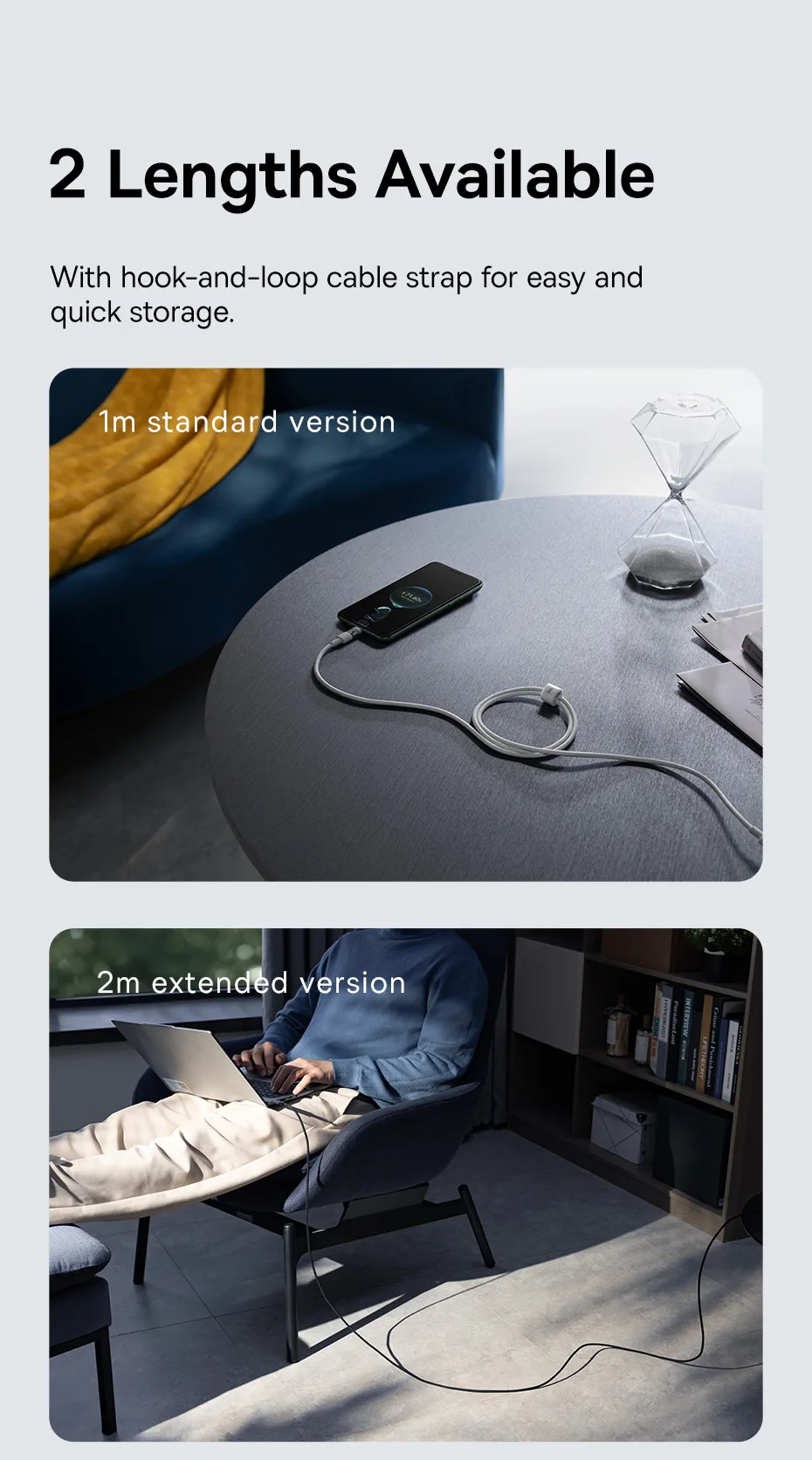 Baseus Transparent 100W USB Type C Cable For Huawei Honor Xiaomi Samsung Super Charge Fast Charging USB C Charge Data Cable Wire