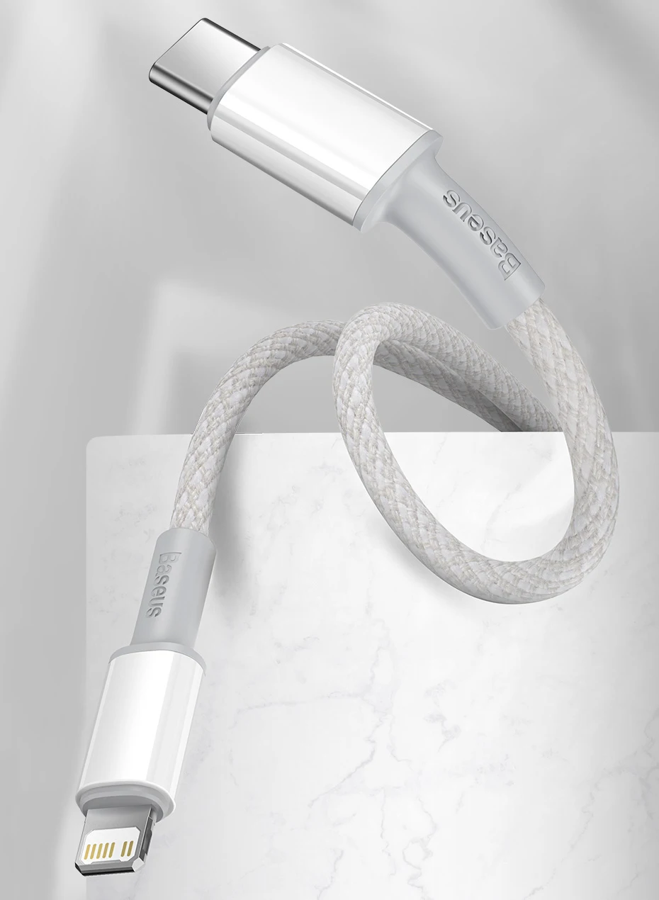 【KR Clearance】 Baseus Fast Charging PD 20W USB C Cable for iPhone 14 13 12 11 Pro Max XR for iPhone Charger Cable for MacBook